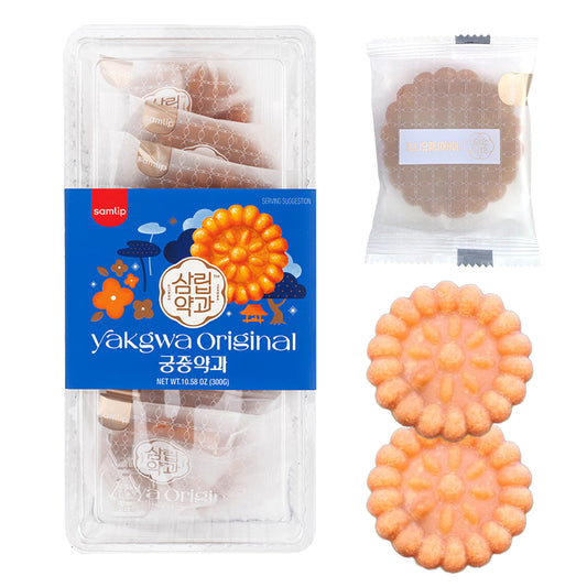 Korean Premium Snacks Individual Sweet Rice Yak Gwa Honey Cookies 10 PCS 300g 약과